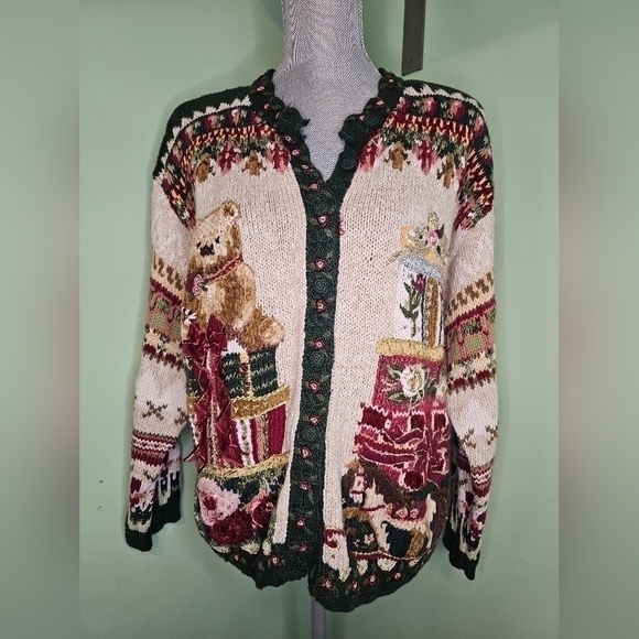 Fashion Bug Ugly Christmas sweater women's large teddy bear - Picture 6 of 6